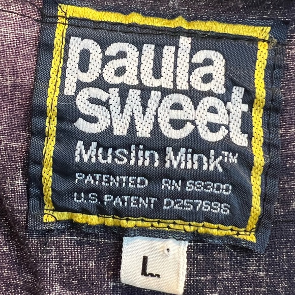 Vintage Paula Sweet Muslin Mink Fringe Jacket Floral - Picture 2 of 4